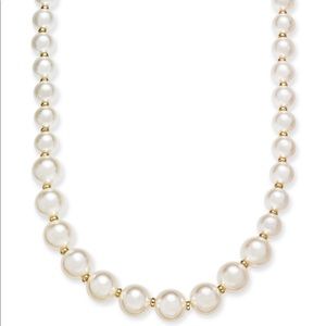 New Thalia Sodi gold tone pearl 60” strand necklace 💰beautiful Christmas gift